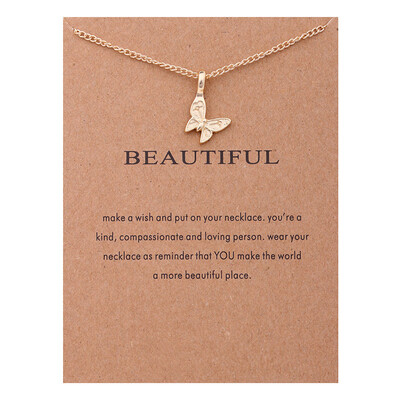 

2018 Fashion Jewelry New Arrived Beautiful Butterfly Pendant Necklace For Women Girl Gift