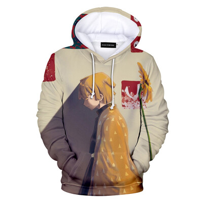 

Anime Demon Slayer Kimetsu No Yaiba Kamado Nezuke Tanjirou Custome 3D Hoodie