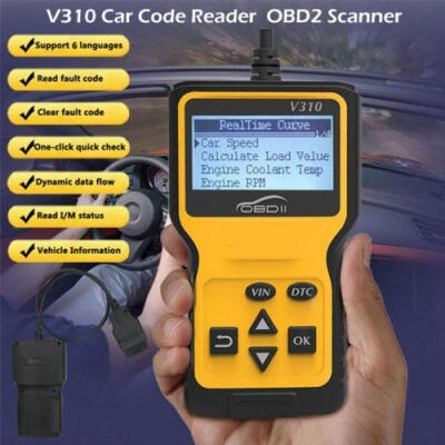 

V310 OBD Scanner Car Check Engine Fault Code Reader Diagnostic Tool DC 916V