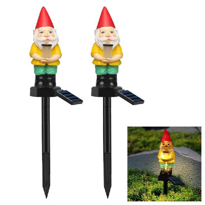 

Outdoor Water Resistant Solar Powered Lamp Christmas Santa Claus Dawn Sensor Light Garden Courtyard Pathway Decor Stake Lights