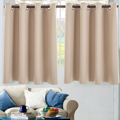 

Toponeto 2PC Insulated Foam Lined Heavy Thick Blackout Grommet Window Curtain Panels