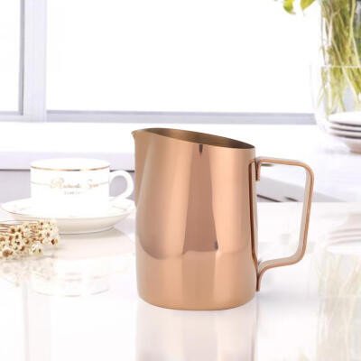 

Greensen 450 ml 304 Stainless Steel Bevel Spout Pull Flower Cylinder Coffee Milk Cup Pull Flower Cup Coffee Cup