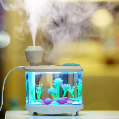 

Mini USB Powered Fish Aquarium Lamp Humidifier Night Light Interior Designed Decoration Lights