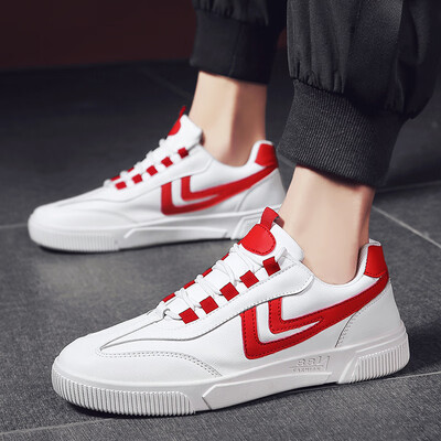 

Mens shoes fall 2019 new white shoes Korean fashion net red shoes mens casual Joker white shoes