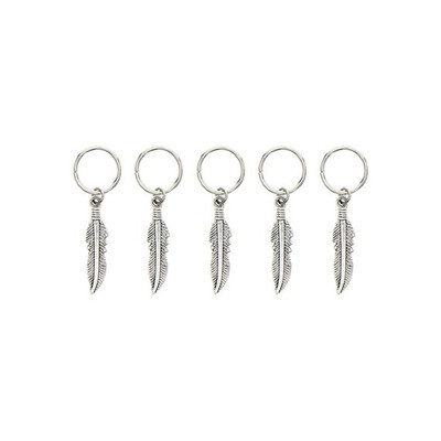 

Gobestart 20 DIY Hip-Hop Braid Hair Clip Women Fashion Silver Ring Hair Pin Accessory