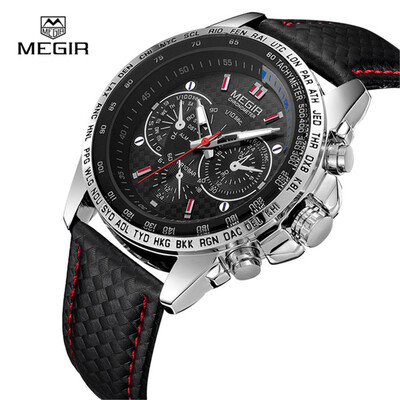 

MEGIR Men\s Top Brand Luxury Casual Luminous Waterproof Quartz Watch