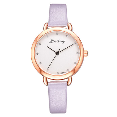 

Korean fashion with rhinestone scale time watch wish new direct PU ladies watch