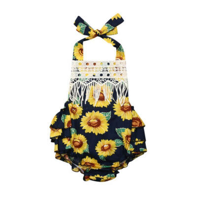 

Lovely Newborn Baby Girls Sunflower Romper Bodysuit Outfits Set Clothes Playsuit