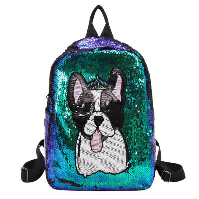 

Cute Sequins Animal Pattern Travel Backpacks Women Knapsack School Bags