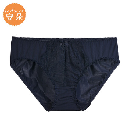 

An Lifangs An Duo briefs in the low waist sexy lace ladies panties female H21521U black BLK