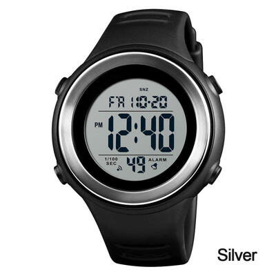 

SKMEI Mens Smart Watch Sports Digital 50M Waterproof Stopwatch Alarm Clock Dual Time Luminous Electronic Watch