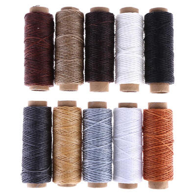 

10pcsbag 50m 150D Leather Sewing Wax Threads Craft DIY Hand Stitching Cord