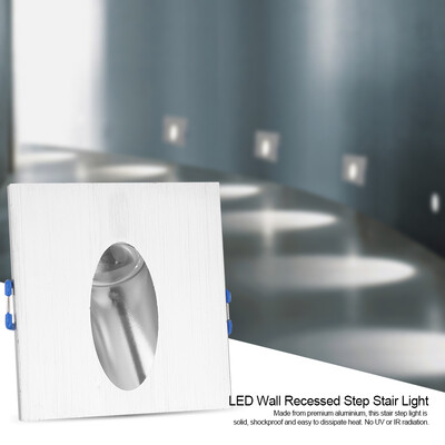 

1W LED Wall Recessed Porch Pathway Step Stair Light Aluminium Corner Lamp LED Wall Recessed Light Recessed Light