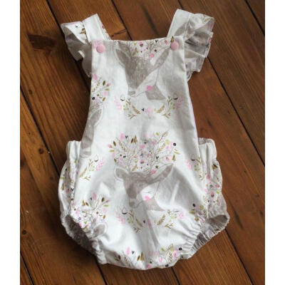 

Cute Newborn Baby Girls Animal Floral Jumpsuit Romper Clothes Outfits Summer