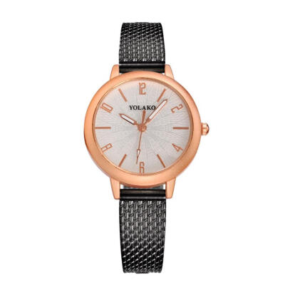 

2018 Beautiful Luxury Simple Ladies WristWatch Business Temperament Fashionable Wrist Leather Souvenir womens quartz watch D