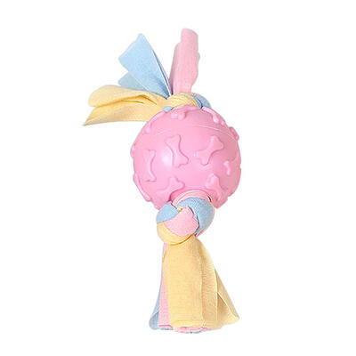

TPR Pet Toy Footprint Ball Cloth Strip Dogs Bite Chew Tooth Cleaning Toys