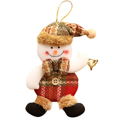 

〖Follure〗Christmas Ornaments Gift Santa Claus Snowman Reindeer Toy Doll Hang Decorations