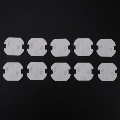 

Greensen 10Pcs Electrical Outlet EU Plug Rotated Socket Cover Anti Electric Shock Baby Safety Guard