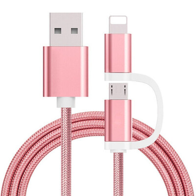 

Two-In-One Charging Durable&Fast Charging Cable For iPhone Android