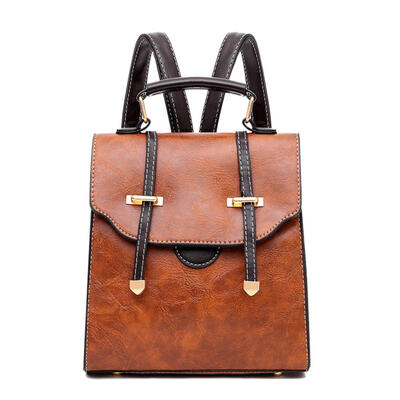 

Travel Backpacks Women Leather Shoulder School Bags Preppy Style Knapsack