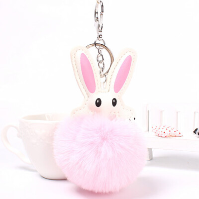 

1Pcs Cute Mini Rabbit Plush Keychain Soft Decoration Keyring Toys Easter Gift