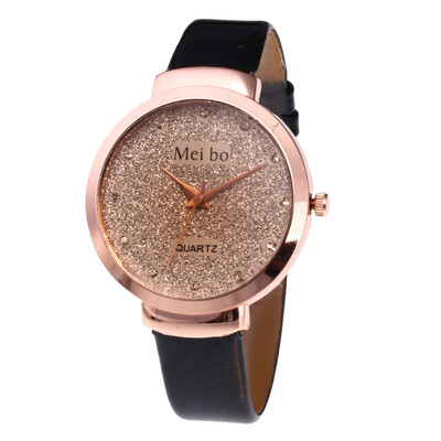 

Gobestart Beautiful Fashion Simple Watch Ladies Leather Belt Watch For Gift 2019