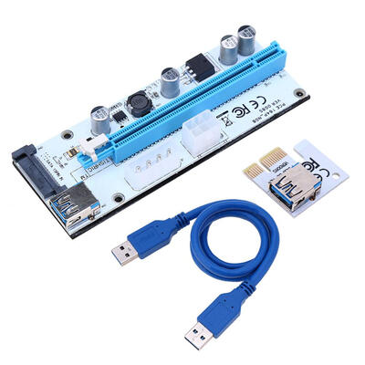

PCI-E Riser 1X to 16X Graphics Extension Cable PCI-E Extended Mining Line