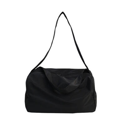 

Fashion Pure Color Shoulder Handbags Large Totes Nylon Unisex Crossbody Bag