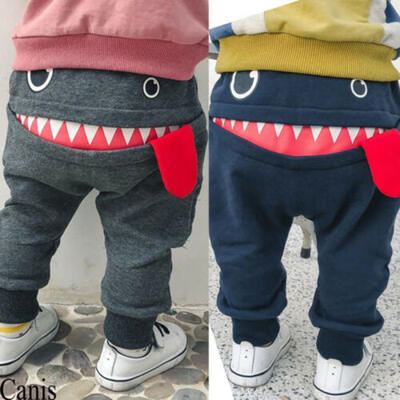 

UK Kid Toddler Baby Boy Pants Bottom Joggy Leggings Trousers Cotton Clothes 0-4Y