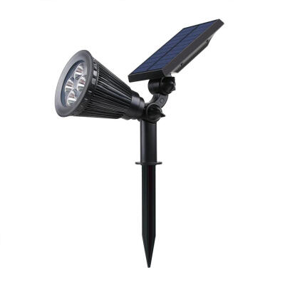 

2-in-1 Waterproof 4 LED Solar Spotlight Adjustable Wall Landscape Path Lamp