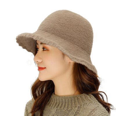 

2019 Koreas new style of warm-keeping cap autumn&winter Yufu hat womens fashion full-color pot-cap tide