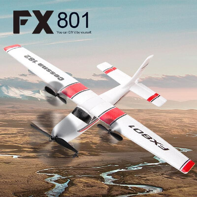 

FX801 Airplane Cessna 182 24GHz 2CH RC Airplane Aircraft Outdoor Flight Toys for Kids Boys