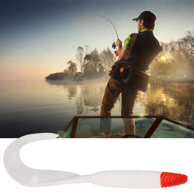

Greensen 3pcs 15cm Lifelike Soft Maggot Pattern with Groove Fishing Lure Artificial Fishing Bait