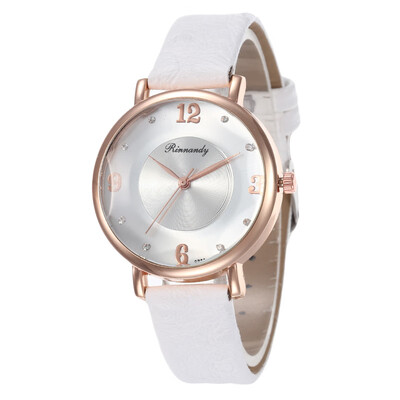 

Summer new hot-selling digital diamond womens leather watch student simple pop watch
