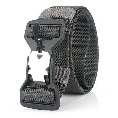 

Adjustable Webbing Belt Men Women Belts 492 Inch with Quick Release Magnetic Buckle for Camping Hiking