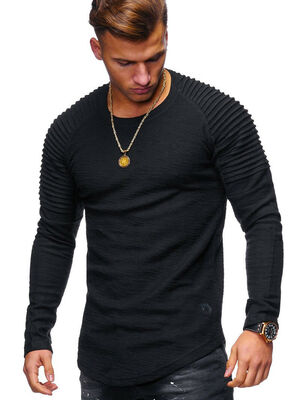 

SUNSIOM Fashion Mens Slim Fit O Neck Long Sleeve Muscle Tee T-shirt Casual Tops Blouse