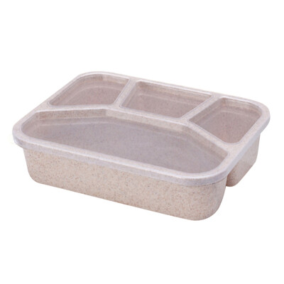 

Wheat Straw Lunch Box Food Fruit Container Storage Box For Children Adults School Office Picnic Portable Bento Boxes