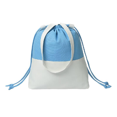 

New Women Shoulder Bag Drawstring Large Capacity Student Outdoor Casual Bag BlackKhakiBlue