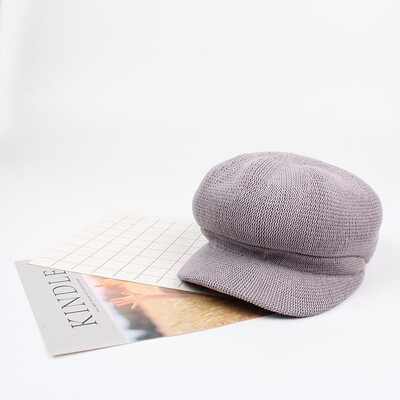 

Fashion Women Solid Color Cap Bonnet Caps All Matched Walking Cap Breathable Summer Mesh Headwear