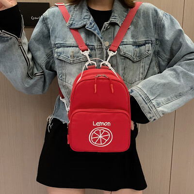 

Ancient sense girl bag female Korean version of high school students campus Sen backpacks wild ins canvas backpack