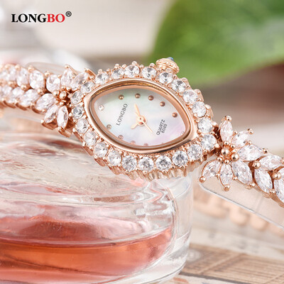 

European&American retro bracelet watch ladies circle with round diamond case trend line wild fashion watch 6049