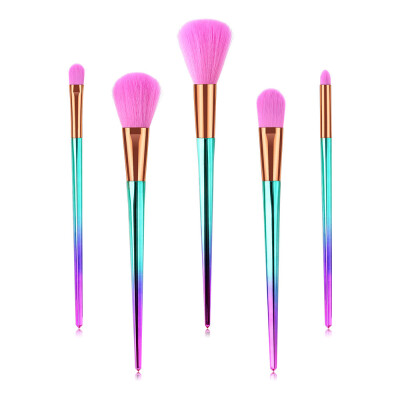 

〖Follure〗5PCS Wooden Foundation Cosmetic Eyebrow Eyeshadow Brush Makeup Brush Sets Tools