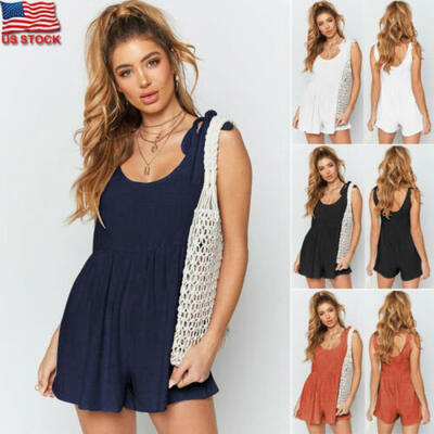 

Women Summer Party Casual Jumpsuit Playsuit Bodycon Romper Trousers Clubwear USA