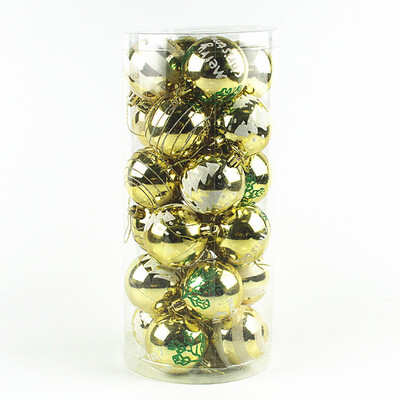 

24Pcs Christmas Balls Party Baubles Xmas Tree Decorations Hanging Ornament 6cm