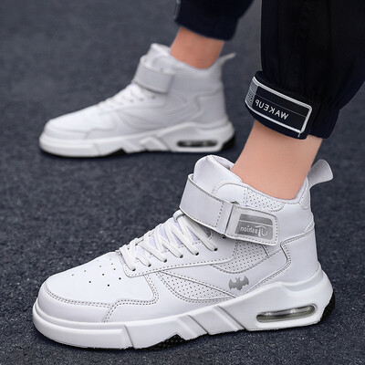 

Net red mens shoes Korean version of the trend of mens high-top canvas shoes mens casual wild shoes Gaobang tide shoes