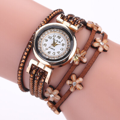 

Wrapping table brand fashion watch fashion belt rhinestone winding bracelet watch