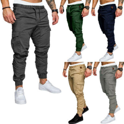 

Multi-pockets Training Overalls Pantalones Tactical Straight Cargo Pants Trouser