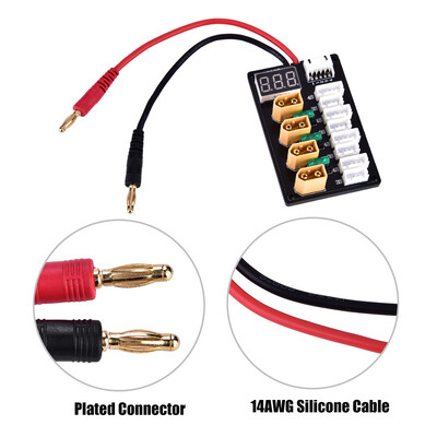 

Greensen Parallel Charging Board Banana Plug B6 Charger Accessory for 3S 4S LiPo Batteries