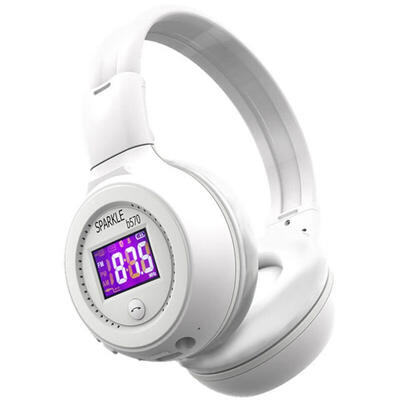 

ZEALOT B570 Stereo Bluetooth Wireless Earphones LCD Screen FM Radio TF Card MP3 Play Headphones With Mic
