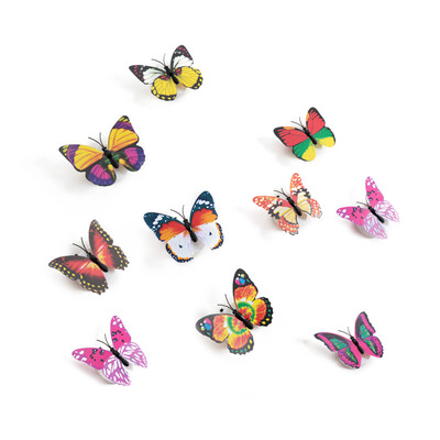 

10pcs Butterfly Wall Stickers Night Lights Home Decoration